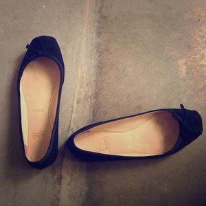 Christian Louboutin Suede Flats